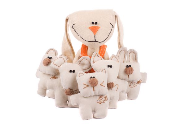 برادری اسباب بازی - اسباب بازی خرگوش و موجودات کوچک جدا شده است