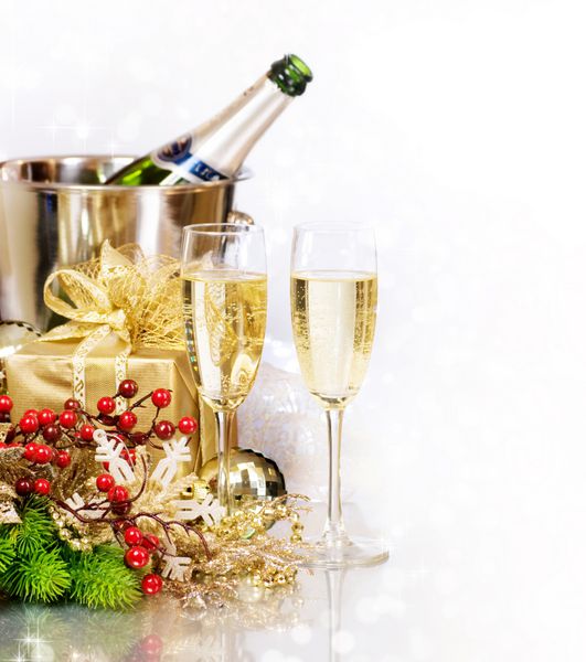 شامپاین شب سال نو جشن