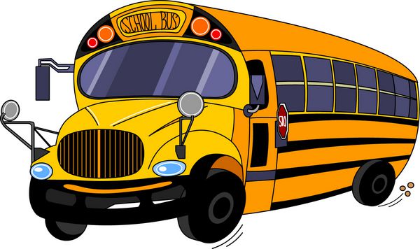 تصویر یک اتوبوس مدرسه