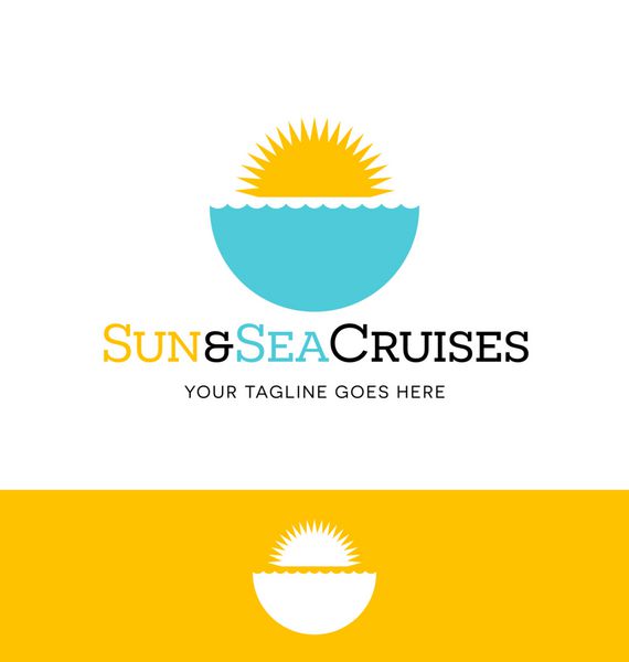طراحی لوگو برای مشاغل یا وب سایت های مرتبط با کشتی های تفریحی یا صنایع مسافرتی