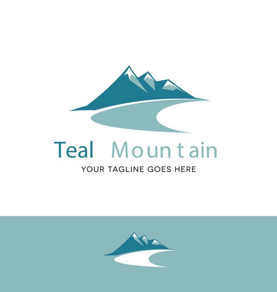 لوگوی Mountains برای کسب و کار سازمان یا وب سایت