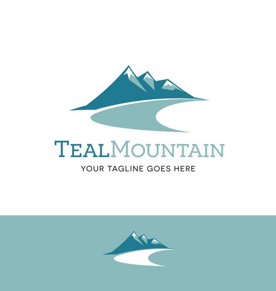 لوگوی Mountains برای کسب و کار سازمان یا وب سایت