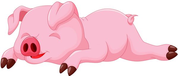 کارتونی خوک ناز در خواب