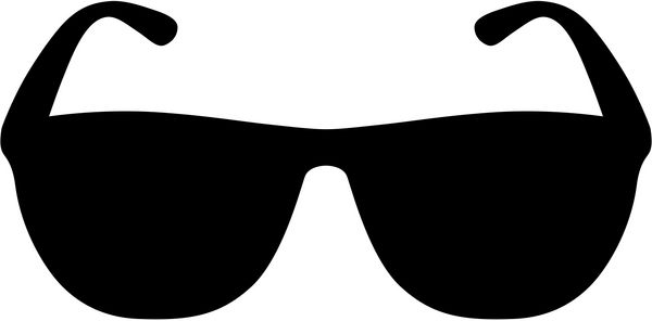 نماد صاف عینک آفتابی برای برنامه‌ها و وب‌سایت‌ها