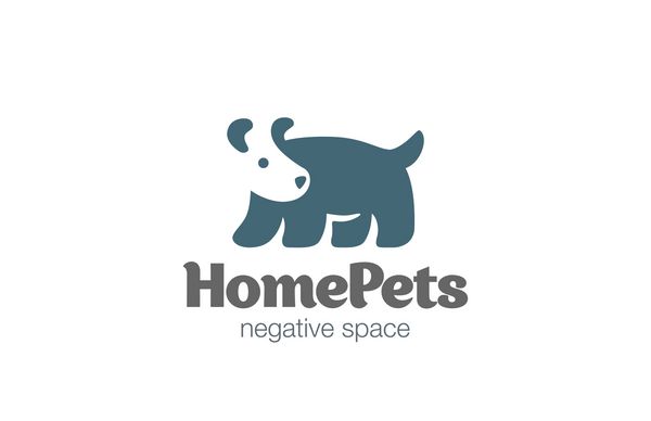 وکتور طراحی لوگوی سگ منفی sp نماد لوگوی حیوان خانگی