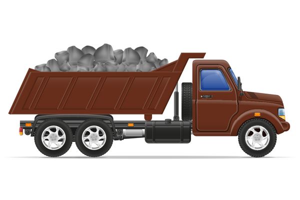 تحویل کامیون باری و حمل و نقل مصالح ساختمانی