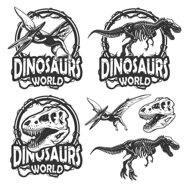 مجموعه ای از نمادهای جهان دایناسورها