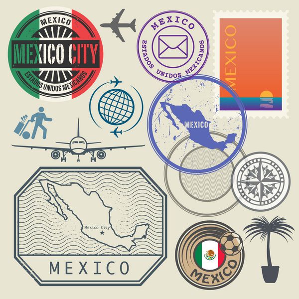 مجموعه تمبر مسافرتی مکزیک