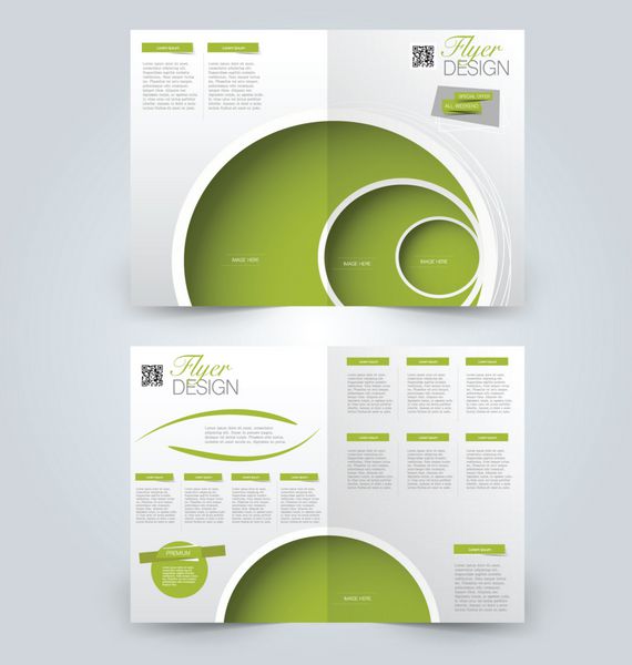 پس زمینه طراحی بروشور انتزاعی قالب بروشور می تواند برای جلد مجله مدل کسب و کار آموزش ارائه گزارش استفاده شود رنگ سبز