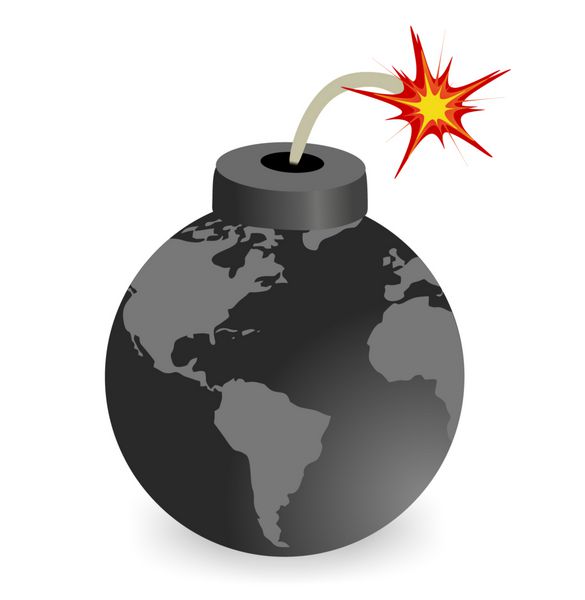بمب و نقشه جهان