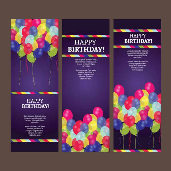 طراحی کارت پستال و پس زمینه تبریک تولد