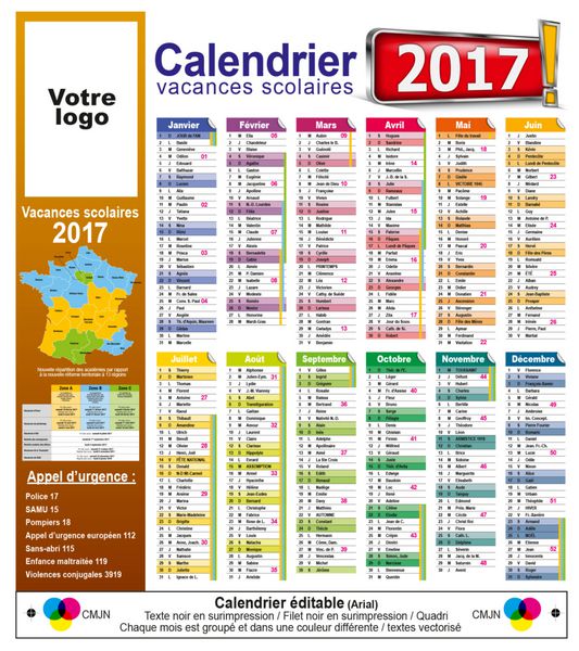 calendrier eجپditable 2017 - 15