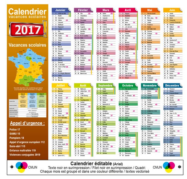 calendrier epditable 2017 - 16