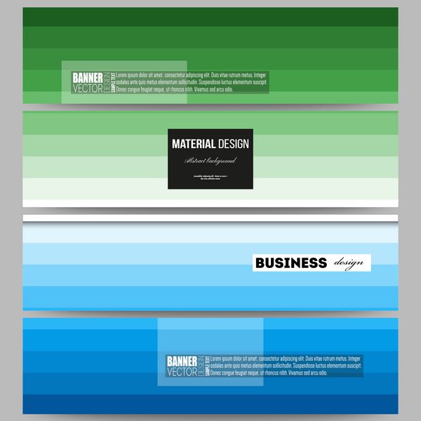 مجموعه بنرها پس زمینه کسب و کار رنگارنگ انتزاعی رنگ های آبی و سبز بافت وکتور راه راه مدرن شیک برای طرح جلد شما