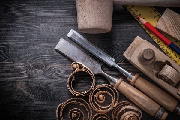 ترکیب ابزار وصال در مفهوم ساخت تخته چوبی