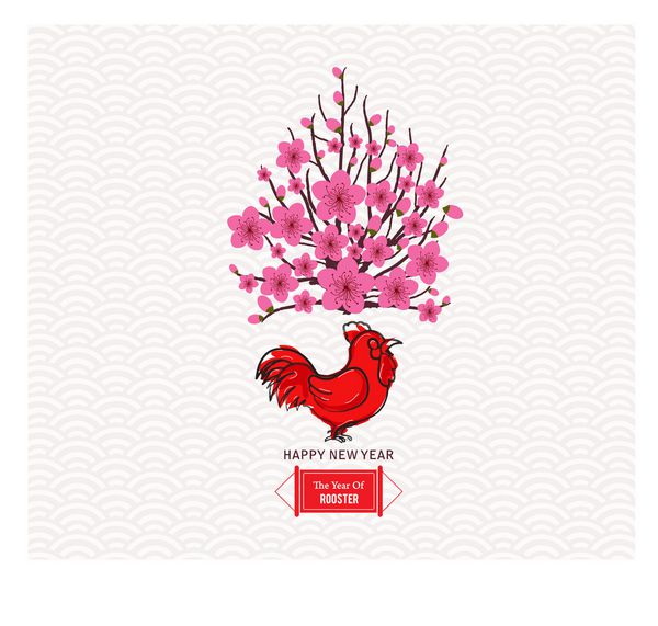 سال نو قمری چینی با شکوفه آلو ژاپنی
