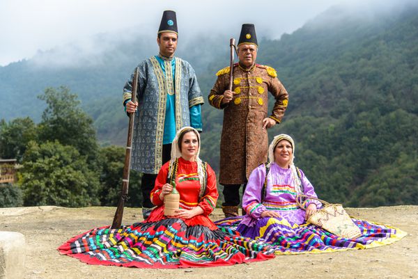 ماسوله ایران - 5 اکتبر 2014 جشن های سنتی عید قربان در روستای کوهستانی ماسوله شمال ایران