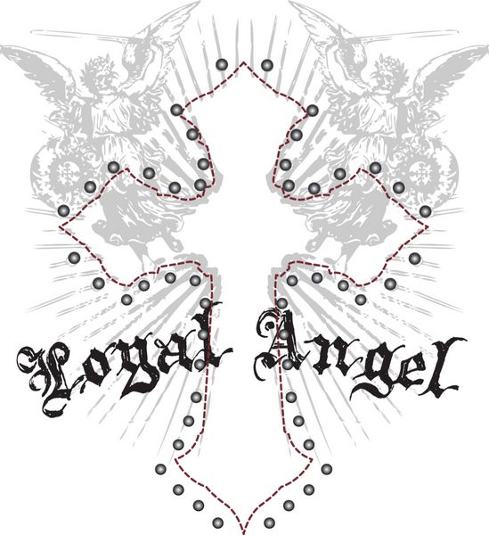 فرشته سلطنتی با نشان صلیب