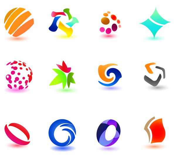 نمادهای رنگارنگ مدرن برای طراحی شما