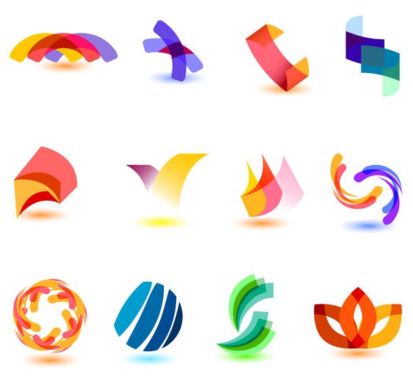 نمادهای رنگارنگ مدرن برای طراحی شما
