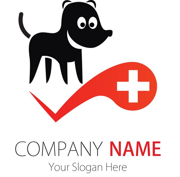 طراحی لوگو شرکت کسب و کار وکتور سگ سلامت