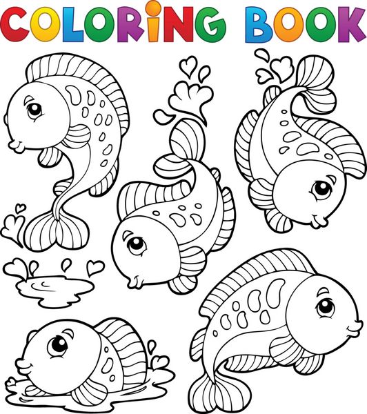 کتاب رنگ آمیزی با تم ماهی 1