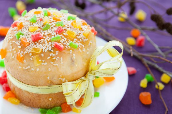کولیچ شیرین برای عید پاک کیک عید پاک