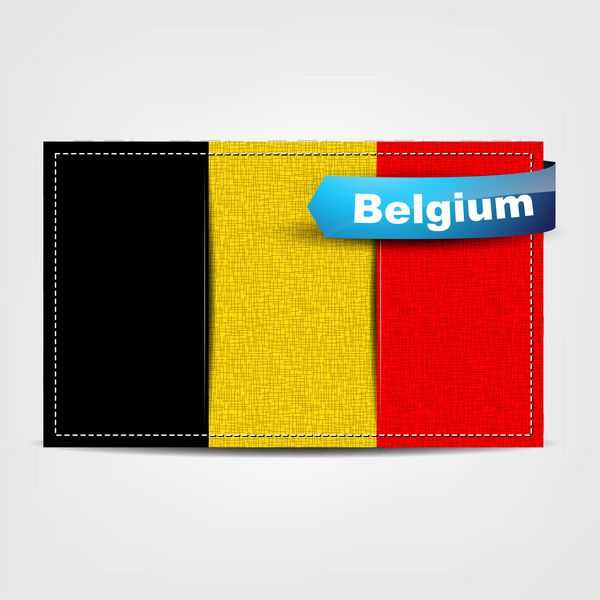 بافت پارچه پرچم بلژیک