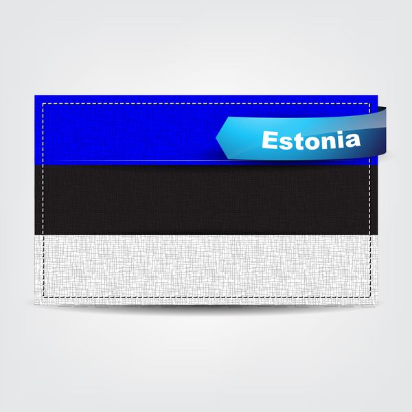 بافت پارچه پرچم استونی