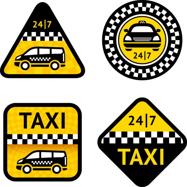 تاکسی - چهار برچسب تنظیم کنید