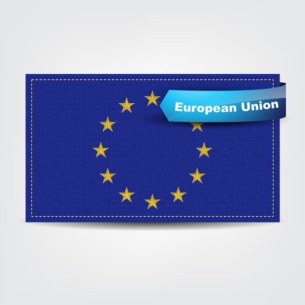 بافت پارچه پرچم اتحادیه اروپا