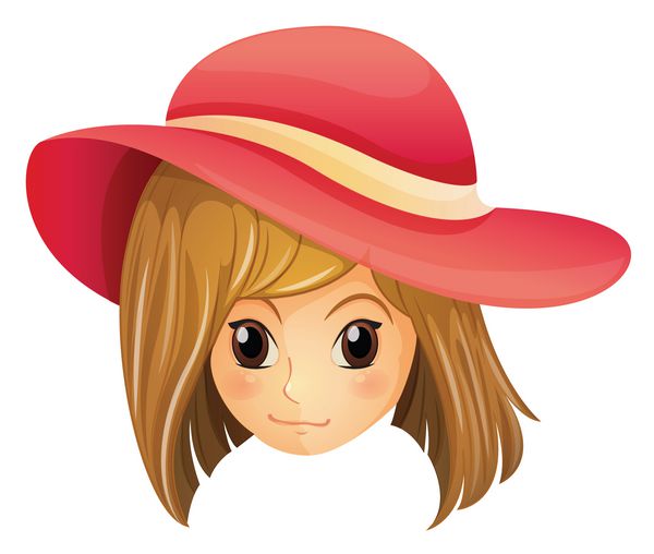 دختری که کلاه قرمزی بر سر دارد