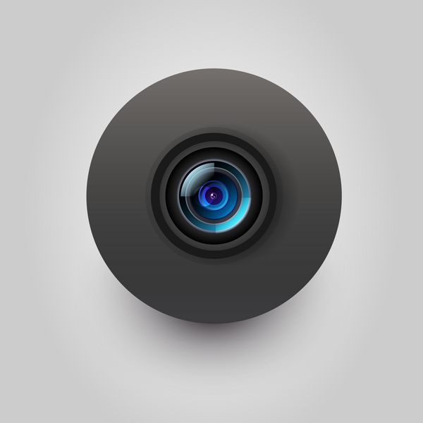 آیکون لنز دوربین رابط کاربری