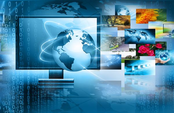 مفهوم فناوری تولید تلویزیون و اینترنت