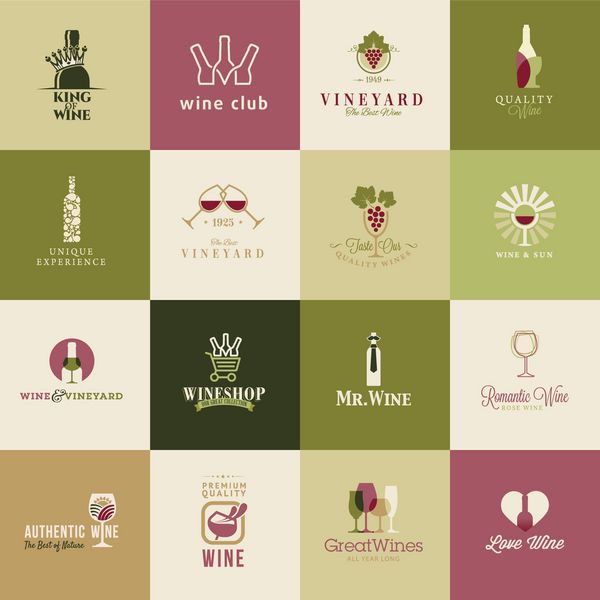 مجموعه ای از نمادها برای رستوران ها و مغازه ها