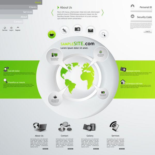 طراحی قالب وب سایت انرژی سبز