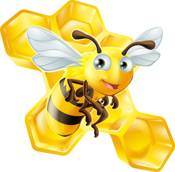 شانه زنبور عسل کارتونی