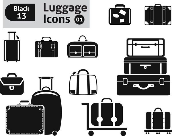 نمادهای چمدان