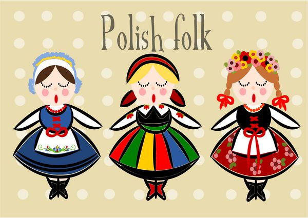 لباس سنتی لهستانی - وکتور