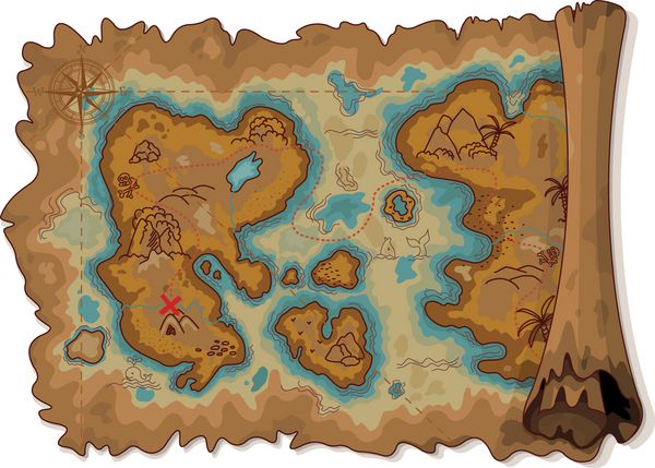 نقشه دزدان دریایی