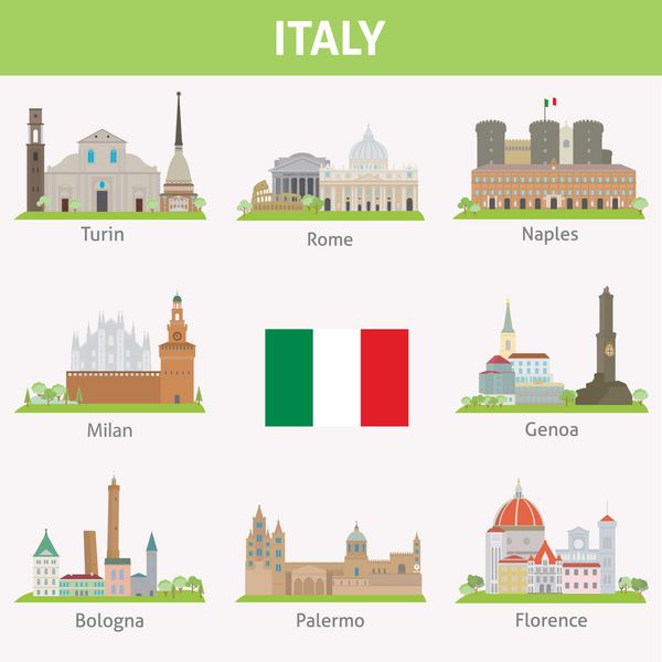 ایتالیا نمادهای شهرها