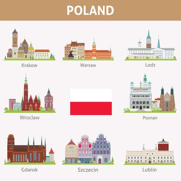 لهستان نمادهای شهرها