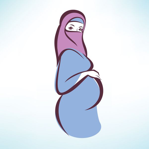 زن باردار عربی