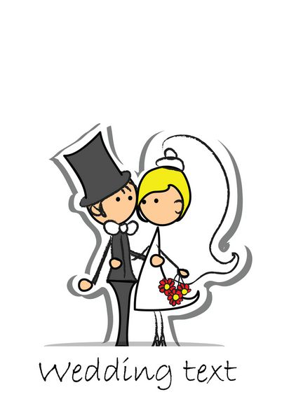 عکس کارتونی عروسی