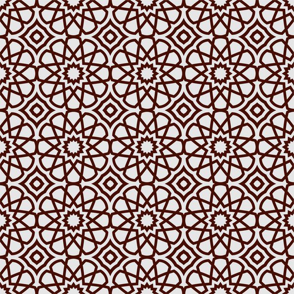 پس زمینه انتزاعی اسلامی تم ماه رمضان الگوی بدون درز زینتی هندسی کاغذ دیواری وکتور تک رنگ پارچه مد و بسته بندی با عنصر گرافیکی برای طراحی