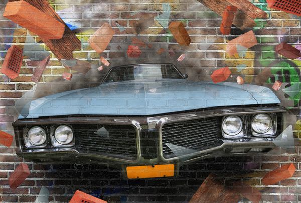 آمستردام هلند 8 ژانویه 2015 رنگ پس زمینه گرافیتی خیابانی روی دیوار آجری در آمستردام