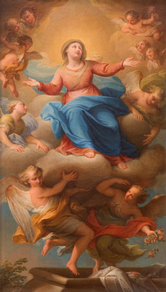 فرضیه نقاشی مریم باکره توسط آندره کاسالی از سال 1781 در کلیسای chiesa della santissima trinita degli spanoli
