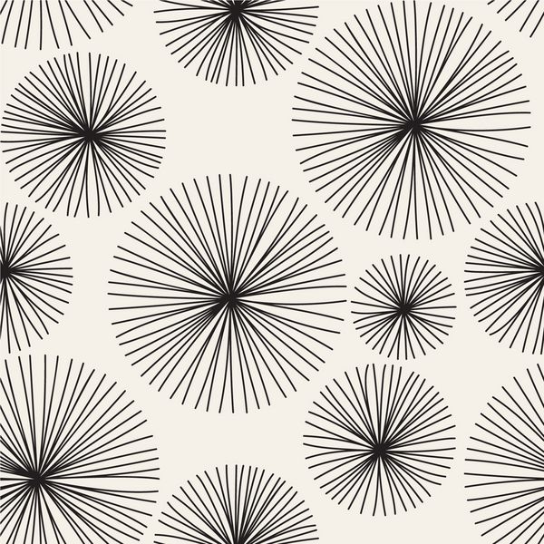 وکتور الگوی بدون درز با قاصدک های سبک بافت تکراری مدرن چاپ فانتزی با گل