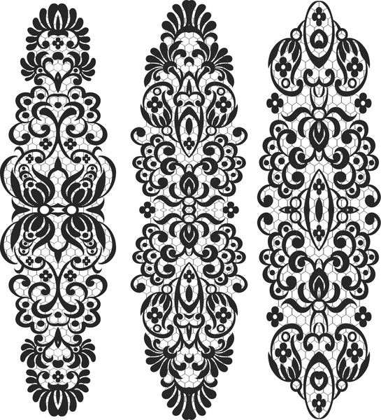 مجموعه وکتور پرنقش حاشیه پرنقش پرنقش با الگوی زینتی رترو در طرح خوشنویسی تزئینی عربی به سبک عتیقه اوک