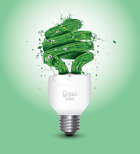 وکتور طرح مفهومی قدرت سبز